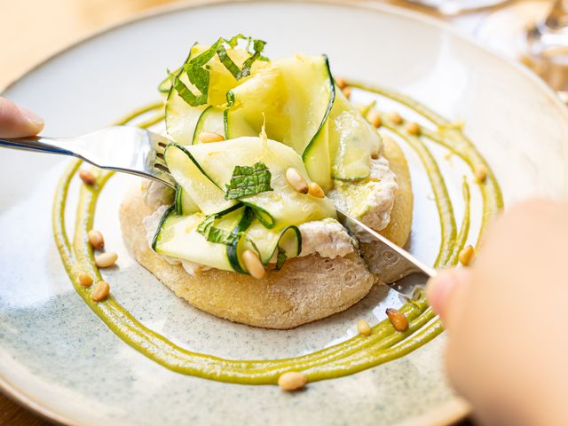 The Friendly Kitchen Pizzetta ricotta au citron confit